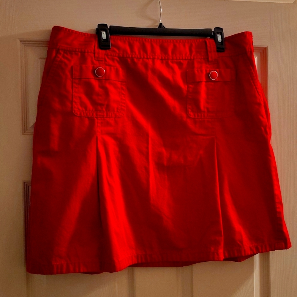 Ann Taylor Size 16 red mini skirt